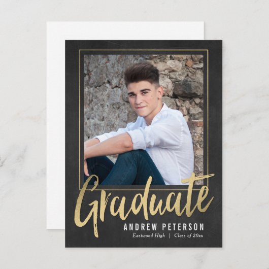 Striking Confidence Afstuderen Briefkaart (Voorkant / Achterkant)