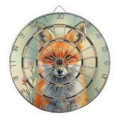 Striking Eyes of a Cunning Red Fox Regulation Dartbord (Voorkant)