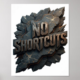 Striking Grijs GEEN SNELWEGEN Poster