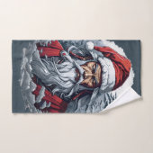 Striking Samurai Santa Claus (Serviette à main)