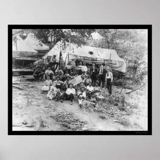 Striking West Virginia Miners 1922 Poster (Voorkant)