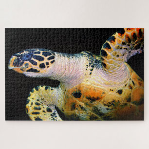 Striking Zeeschildpad Close-up Legpuzzel