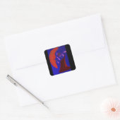 Strikingly Beautiful Creature Square Stickers (Enveloppe)