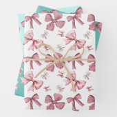  strikken inpakpapier Flat Sheet Set van 3 (In situ)