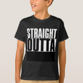 STRIKT OUTTA "JOUW TEKST" AANGEPAST T-SHIRT (Voorkant)