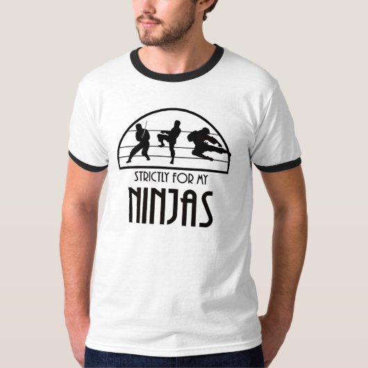 Strikt voor mijn Ninjas T-shirt (Voorkant)