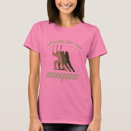 STRIKT VOOR MIJN NINJAS T-shirt (Voorkant)
