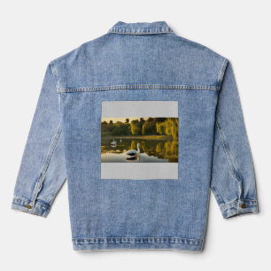 Strikte Elegantie – Europese Muze in Moderne Kledi Denim Jacket
