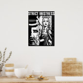 Strikte mistress poster (Keuken)