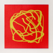 String and Rope Hope Art Design Graphics red Legpuzzel (Horizontaal)