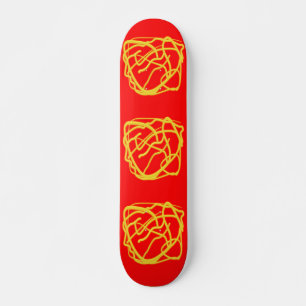 String and Rope Hope Art Design Graphics red Skateboard