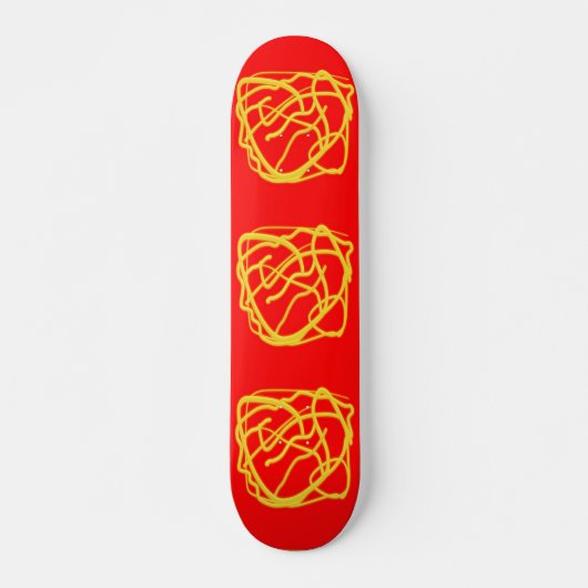 String and Rope Hope Art Design Graphics red Skateboard (Voorkant)