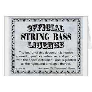 String Bass-licentie