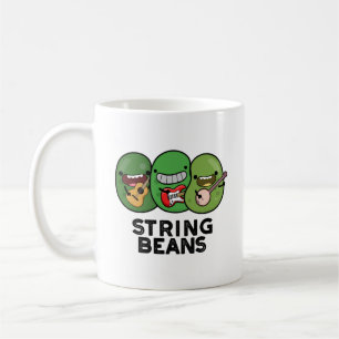 String Beans Grappige Plantaardige Pun Koffiemok