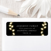 String Christmas Lights Retouradres Etiket (Insitu)