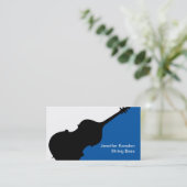 String Double Bass Player Teacher Studio Visitekaartje (Staand voorkant)