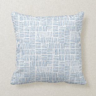 String Herringbone - klassiek blauw Kussen