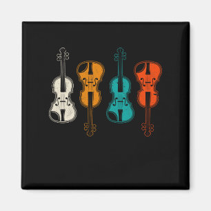  String Instrument Colorful Violin Player Magneet
