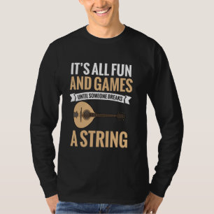 String Instrument Fun en Spelletjes Muzikant Mando T-shirt