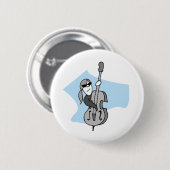 String Instruments-Double Bass Ronde Button 5,7 Cm (Voorkant /achterkant)