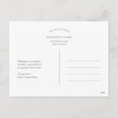 String Lanterns Happy Maan Nieuwjaar Briefkaart (Achterkant)