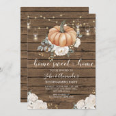 String Licht Hout Sweet Home Housewarming Party Kaart (Voorkant / Achterkant)