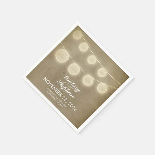 string licht lantaarns papieren servetten (Hoek)