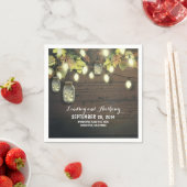 String lichten herfst mason potjes rustieke bruilo servetten (Insitu)