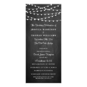 String lichten op schoolbord bruiloft programma (Voorkant)