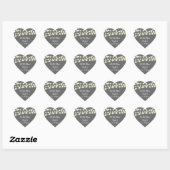 String lichten witte tuin gloed hart sticker (Vel)