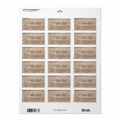 String Light Mason Jar Return-adreslabel Etiket (Full Sheet)