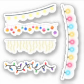 String Light-Stickers Sticker (Voorkant)
