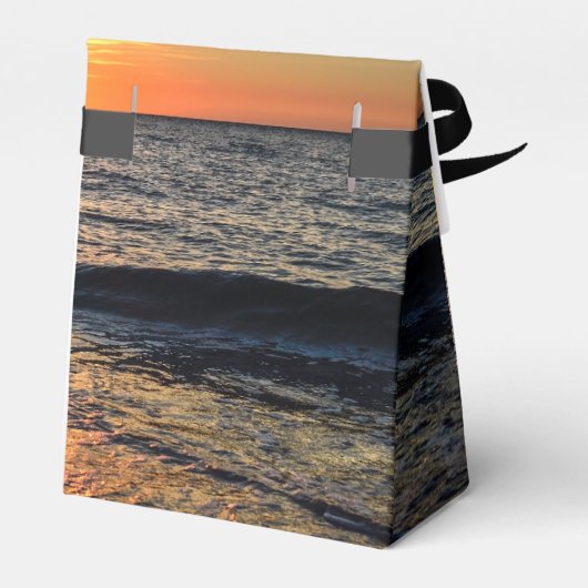 String Light Sunset Beach Weddenbox Bedankdoosjes (Achterkant)