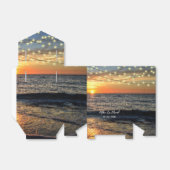 String Light Sunset Beach Weddenbox Bedankdoosjes (Uitgevouwen)