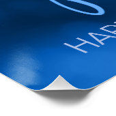 String Lights & Balloons Sweet 16 Dk Blue ID473 Perfect Poster (Hoek)