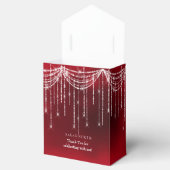 String Lights & Balloons Sweet 16 Red ID473 Bedankdoosjes (Geopend)