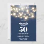 String Lights Birthday Party Kaart (Voorkant)