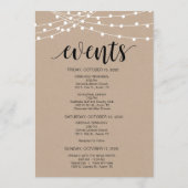 String Lights, Black, Dingen om te doen, reiskaart Programma (Achterkant)