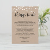 String Lights, Black, Dingen om te doen, reiskaart Programma (Staand voorkant)