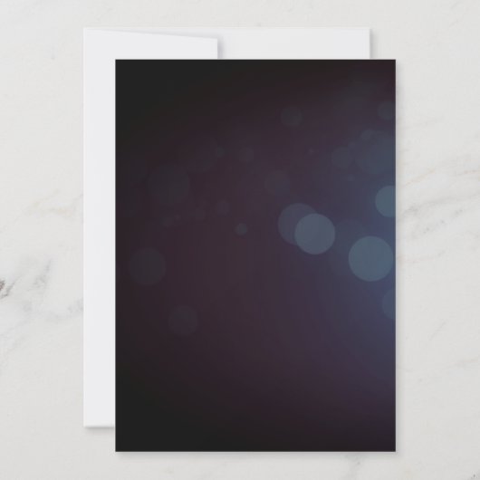 String Lights Blue Bokeh Rehearsal Invitations (Dos)