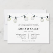 String Lights Bruiloft repetitie diner uitnodiging (Voorkant)