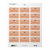 String Lights Bruiloft Retouradres Etiket (Full Sheet)