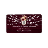 String Lights Burgundy Label (Voorkant)