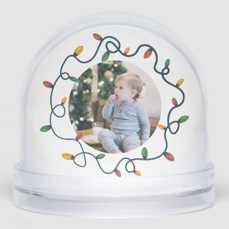 String Lights Custom Photo Baby 1st Christmas