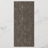 String Lights + Eikenboom Bark Wedding Menu Kaarte (Achterkant)