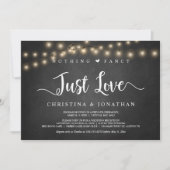 String Lights, Elopement, niets Fancy gewoon liefd Kaart (Voorkant)