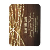 String Lights en Schuur Hout Opslaan De Datum Magneet (Verticaal)