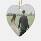 String Lights - Gepersonaliseerd Ornament Fotohart (Links)