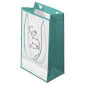 String Lights Gift Bag (SeaFoam Green) Klein Cadeauzakje (Voorkant Gekanteld)