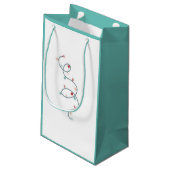 String Lights Gift Bag (SeaFoam Green) Klein Cadeauzakje (Achterkant Gekanteld)